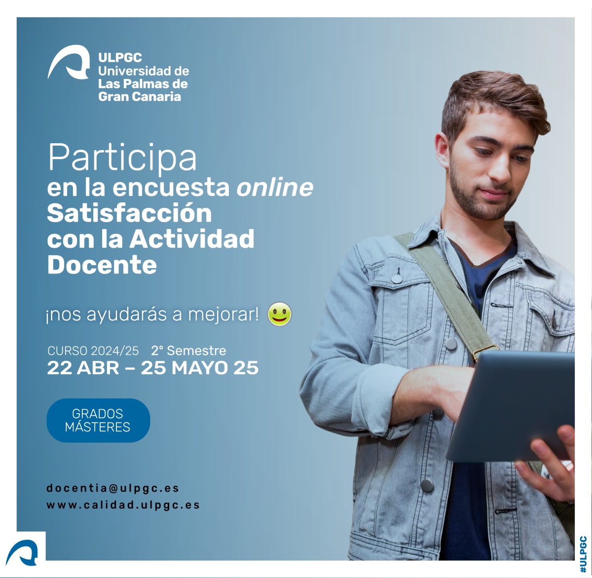 Folleto informativo evaluación del estudiantado con la calidad docente.